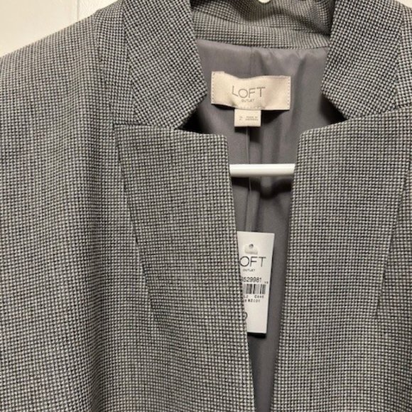 Loft Outlet size 2 black/gray professional jacket - Picture 2 of 4